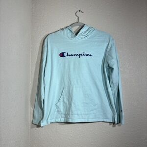 Women's Teal Champion Authentic Athletic wear Hoodie Lightweight